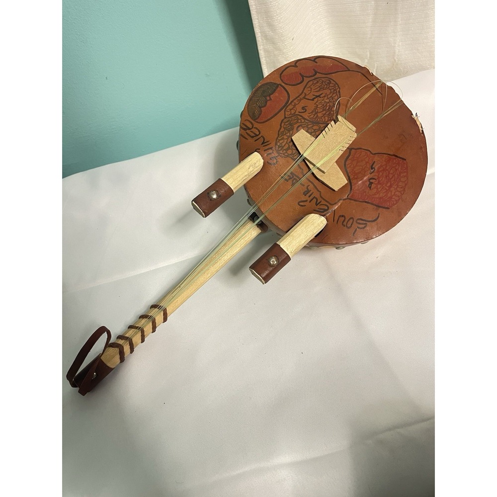 Vintage African Gourd String Instrument – Ngoni Style – Handcrafted